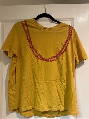 Mahina Made mustard, rose lei, Large